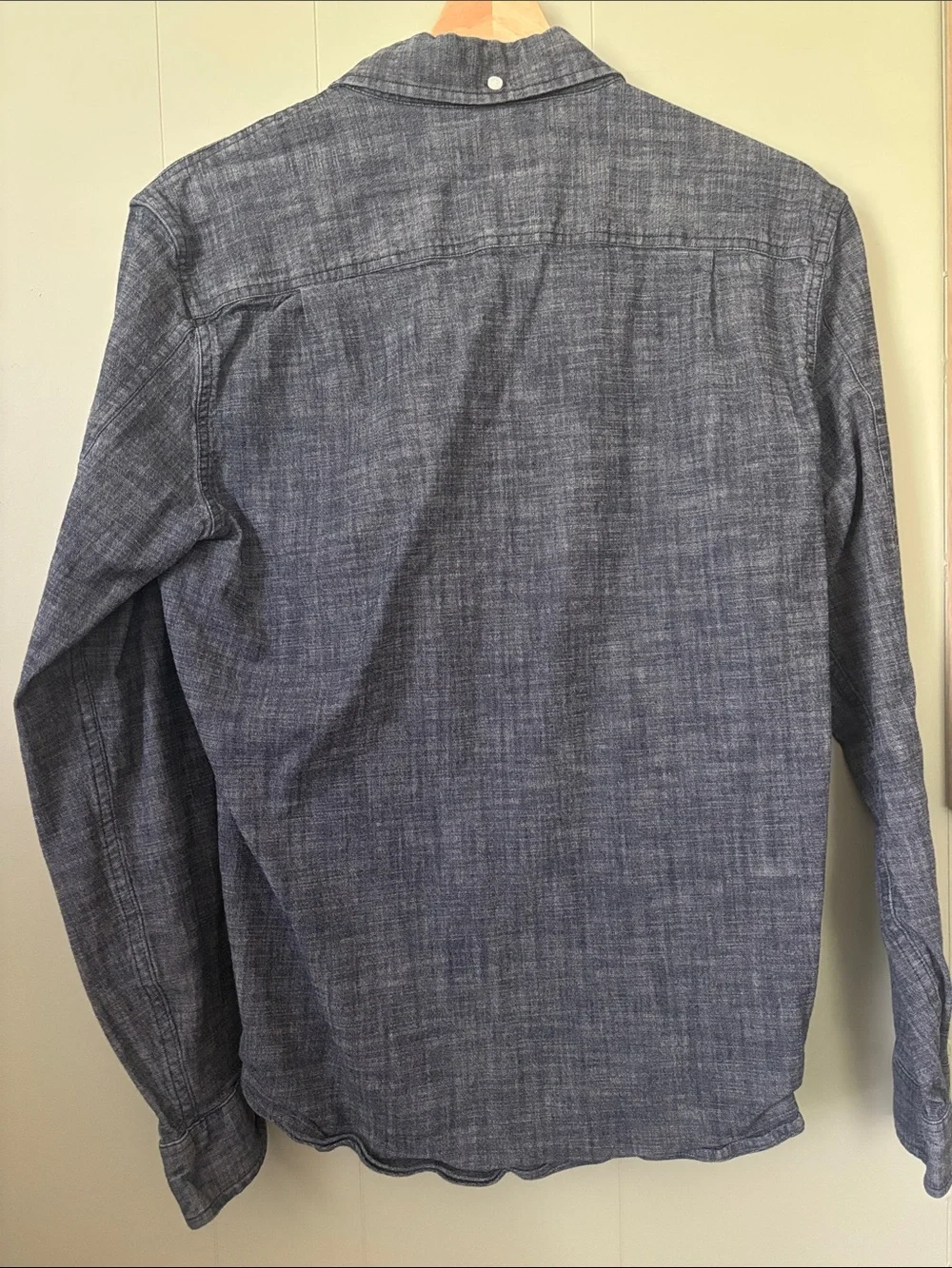 L.L. Bean Women's Button-up  Shirt in Heathered Navy